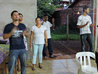 Momento do louvor com irmãos da caravana