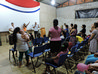 Momento do louvor com irmãos da caravana