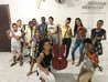 Orquestra com os adolescentes